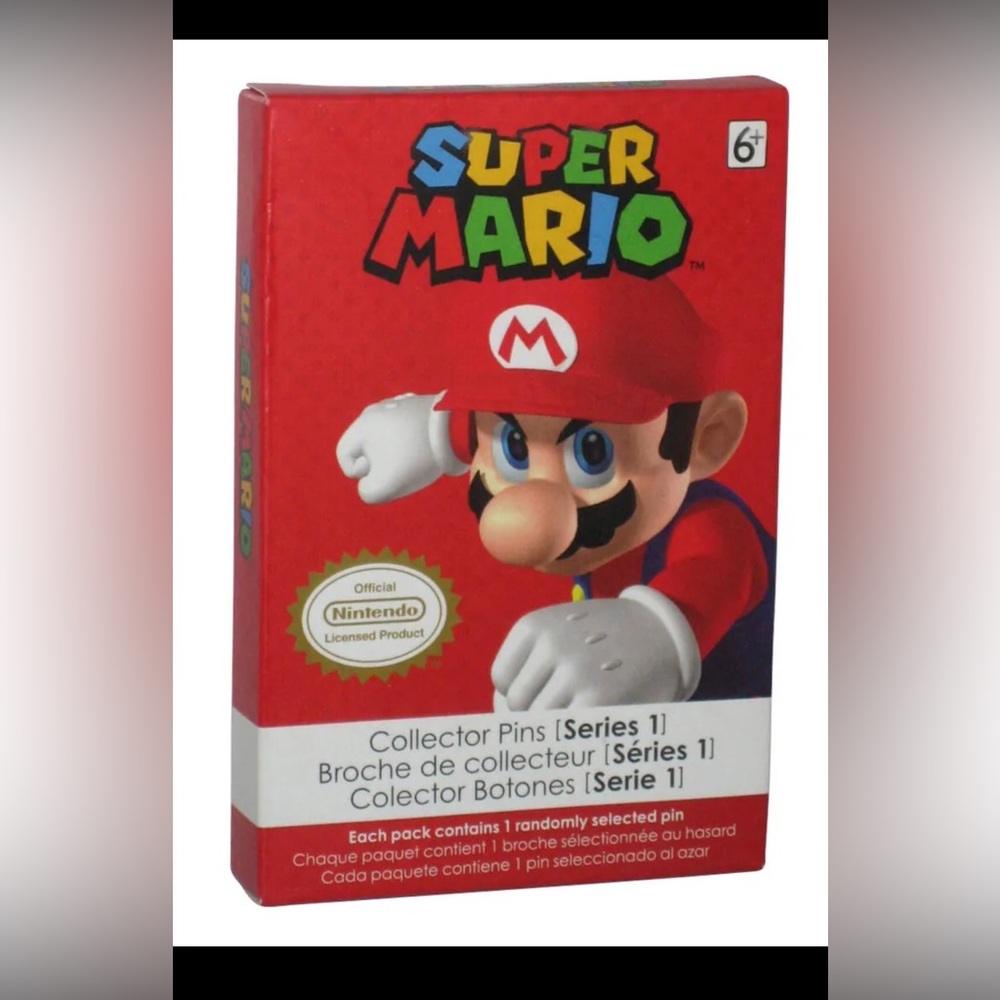 Super Mario Collector Enamel Pins Nintendo Toad Bowser Yoshi* one random pin box - Picture 6 of 11